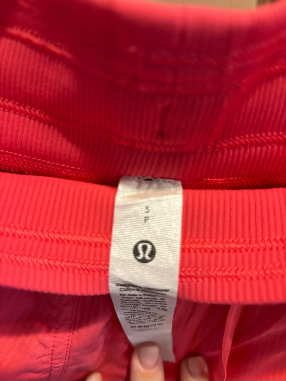 lululemon athletica Coral Red Cargo Jogger Pants